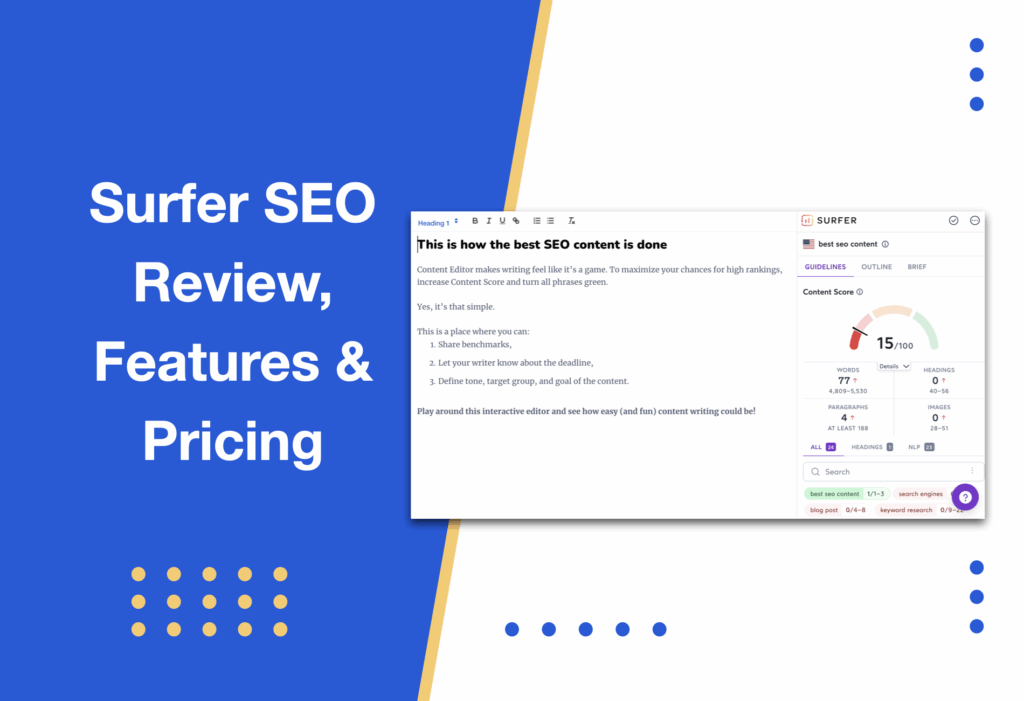 Surfer SEO review